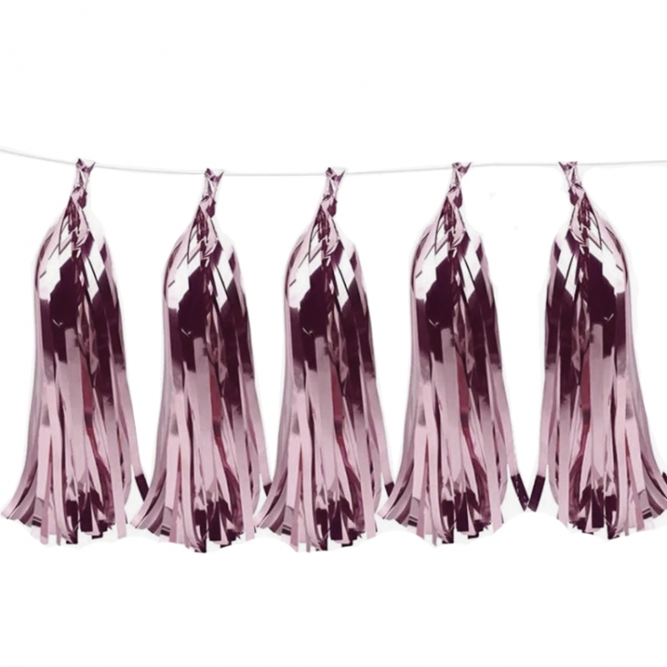 Гирлянда фольгированная "Тассел" Сиреневый